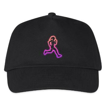 Running Jogging Women Kids Girls Runner - Kids’ Baseball Cap - black - Front