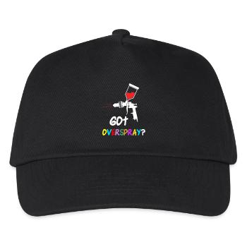 Overspray Colorful Artist Painter Art - Kinder Basecap - Schwarz - Vorne