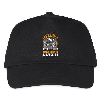 Tractor Farmer Farmer Tractor Driver Tractor - Kids’ Baseball Cap - black - Front