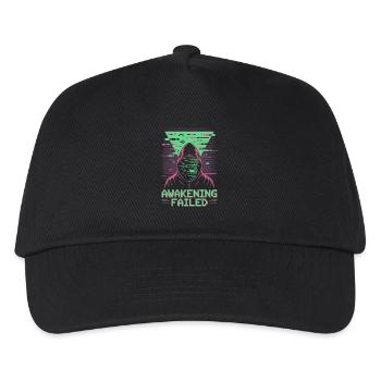 Awakening Failed in retro glitch look - Kids’ Baseball Cap - black - Front