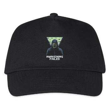 Awakening Failed – Retro Cyber Glitch - Kids’ Baseball Cap - black - Front