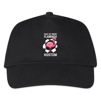 DAS IST MEIN FLAMINGO KOSTÜM - Kinder Basecap - Schwarz - Vorne