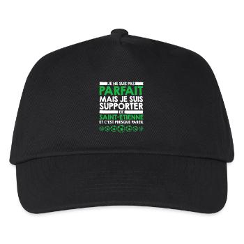Anhänger Saint Etienne Football Foot Stéphanois - Kinder Basecap - Schwarz - Vorne