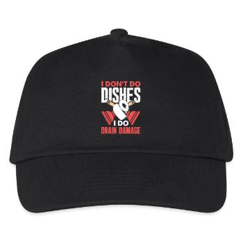 Maître du bouchon des toilettes Drôle - Casquette de baseball Enfant - noir - Devant
