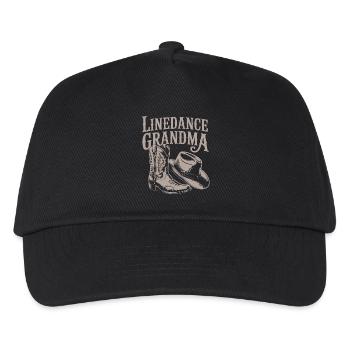 Linedance Oma Westernlook - Kinder Basecap - Schwarz - Vorne