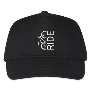 Ride Bike Art - Kids’ Baseball Cap - black - Front