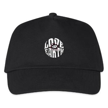 Aimez votre Terre – Design de déclaration durable - Casquette de baseball Enfant - noir - Devant