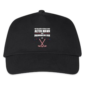 Alter Mann - Mannheim Eishockey Fan | Retro - Kids’ Baseball Cap - black - Front