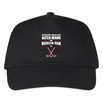 Alter Mann - Berlin Eishockey Fan | Retro - Kids’ Baseball Cap - black - Front