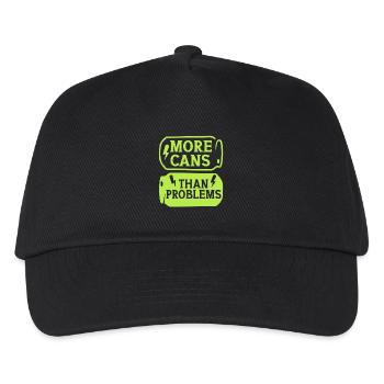 Energy Drink More Cans Than Problems - Kids’ Baseball Cap - black - Front