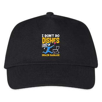 Maître du bouchon des toilettes Drôle - Casquette de baseball Enfant - noir - Devant