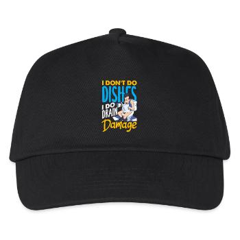 Maître du bouchon des toilettes Drôle - Casquette de baseball Enfant - noir - Devant