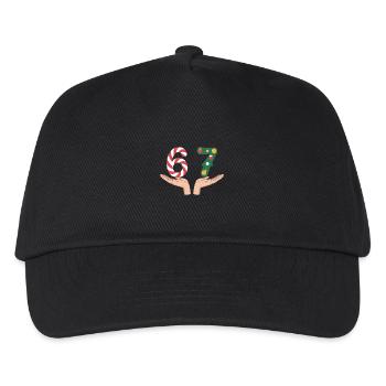 Sapin canne d’orge de Noël numéro 67 - Casquette de baseball Enfant - noir - Devant