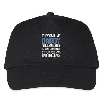 Daddy Partner in Crime Tee - Kids’ Baseball Cap - black - Front