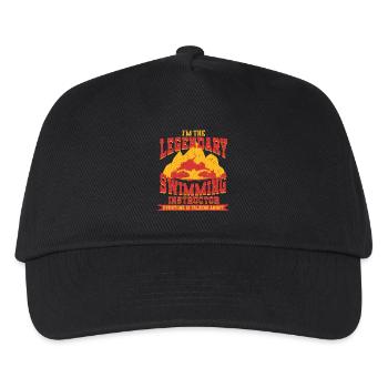 Schwimmlehrer Legendary Swimming Instructor - Kinder Basecap - Schwarz - Vorne
