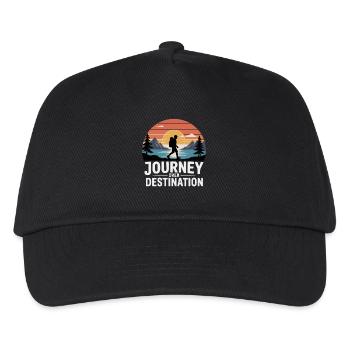 Journey Over Destination Hiking  - Kids’ Baseball Cap - black - Front