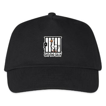 Silly Goose In Jail Got Too Silly Meme - Kids’ Baseball Cap - black - Front
