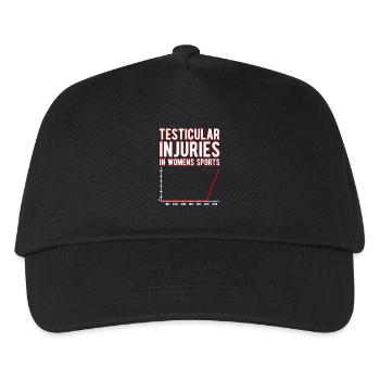 Testicular Injuries In Womens Sport Unwearable - Kids’ Baseball Cap - black - Front