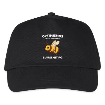 L’optimisme est inversement appelé Sumsi avec Po Bee - Casquette de baseball Enfant - noir - Devant