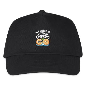 Cyprus All I Need Is Vitamin Cyprus Cyprus Flag - Kids’ Baseball Cap - black - Front