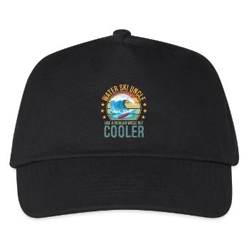 Waterski Uncle Uncle Day Ski Lover Uncle Water Ski - Kids’ Baseball Cap - black - Front