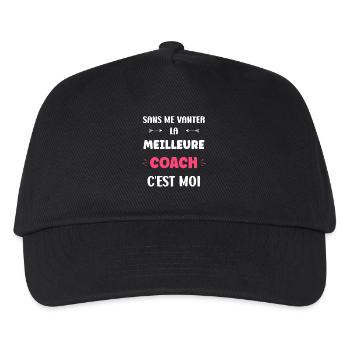 Trainer - Kinder Basecap - Schwarz - Vorne