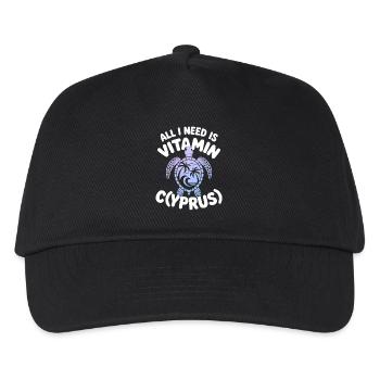 Cyprus All I Need Is Vitamin Cyprus Cyprus Flag - Kids’ Baseball Cap - black - Front