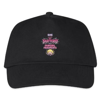 Anime-fangirl Schreit Anime-reaktion - Kinder Basecap - Schwarz - Vorne