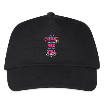 Anime-fangirl Schreit Anime-reaktion - Kinder Basecap - Schwarz - Vorne