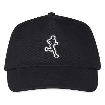 Coureur Garçons Coureurs Hommes - Casquette de baseball Enfant - noir - Devant