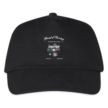 Proud of Boxing FIGHTER Italy - Kids’ Baseball Cap - black - Front