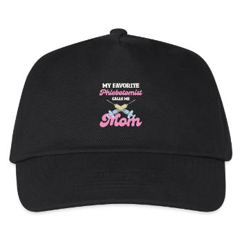 My favorite phlebotomist mom - Kids’ Baseball Cap - black - Front