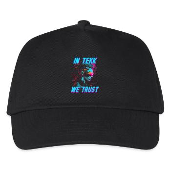 Hardtekk Tekke East Germany In Tekk We Trust - Kids’ Baseball Cap - black - Front