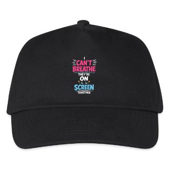 Anime-fangirl Schreit Anime-reaktion - Kinder Basecap - Schwarz - Vorne