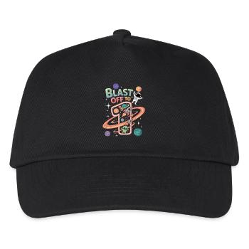 Departure into space 1st birthday children's birthday party - Kids’ Baseball Cap - black - Front