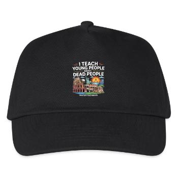 Geschichte - Kinder Basecap - Schwarz - Vorne