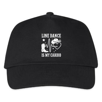 Line Dance Cardio Stil - Kinder Basecap - Schwarz - Vorne
