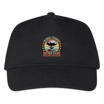 Je suis plus fort que l’Explosion Nucléaire - Casquette de baseball Enfant - noir - Devant