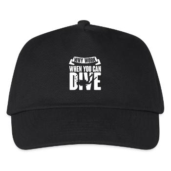 Diving Diver Snorkeling Recreational Diver - Kids’ Baseball Cap - black - Front