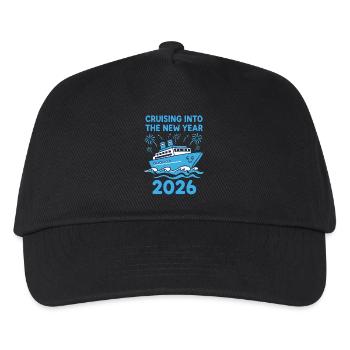 Auf dem Weg ins neue Jahr 2026 - Kinder Basecap - Schwarz - Vorne