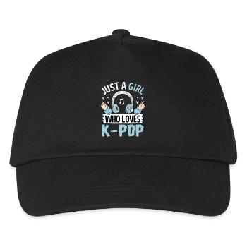 Just A Girl Who Loves K-Pop - Kids’ Baseball Cap - black - Front
