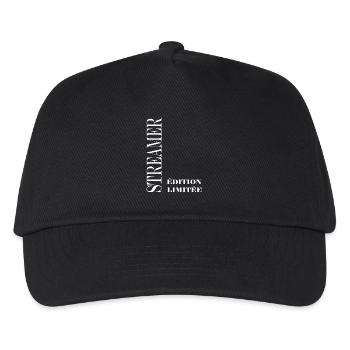 Streamer - Kids’ Baseball Cap - black - Front