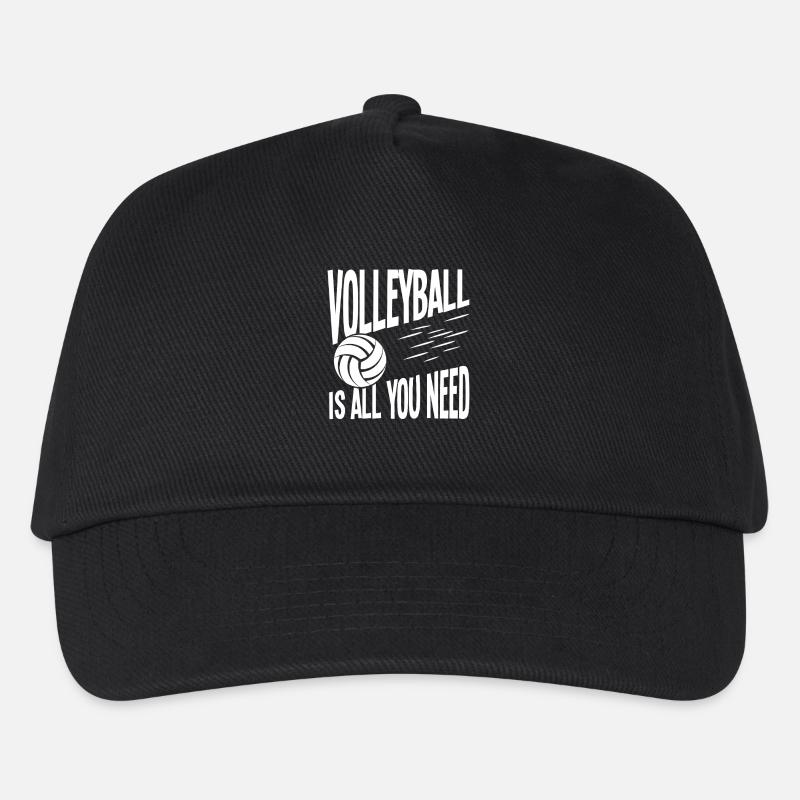 Volleyball ist alles was du brauchst - Kinder Basecap - Schwarz