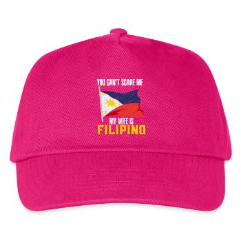 Filipino Pride Philippines National Flag Art - Kids’ Baseball Cap - fuchsia - Front