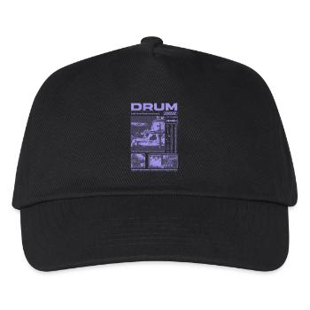 Rock Drummer Drum Player Streetwear - Kids’ Baseball Cap - black - Front