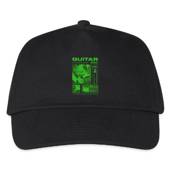Gitarrist, Rockgitarrist, Streetwear-Musiker - Kinder Basecap - Schwarz - Vorne