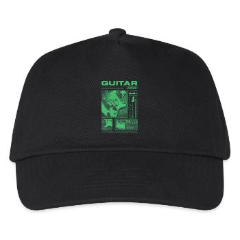 Gitarrist, Rockgitarrist, Streetwear-Musiker - Kinder Basecap - Schwarz - Vorne