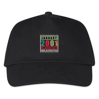 January 2001 Limited Edition Aged - Kids’ Baseball Cap - black - Front