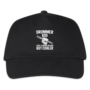 Drummer Saying Funny Drummer Gift - Kids’ Baseball Cap - black - Front