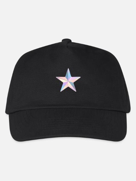 Étoile irisée pastel - Casquette de baseball Enfant - noir